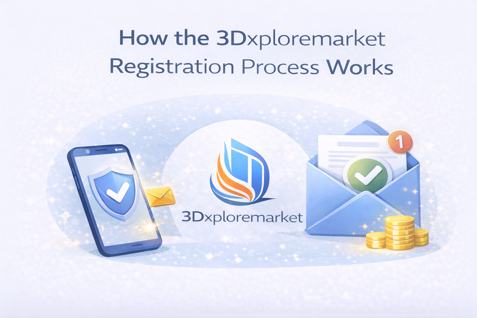 how the 3dxploremarket registration process works!