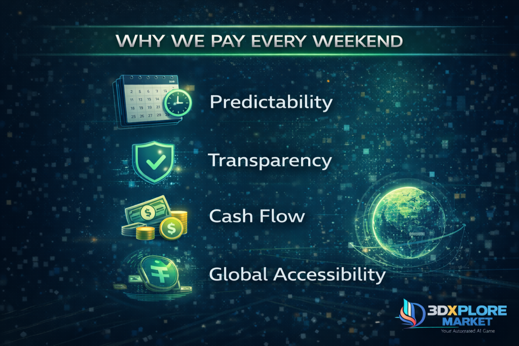 Weekly Crypto Withdrawals Explained: How 3Dxploremarket Pays Every Weekend | Ai Ecommerce Ai Automation chatgpt image feb 11 2026 04 36 57 pm | ai ecommerce ai automation