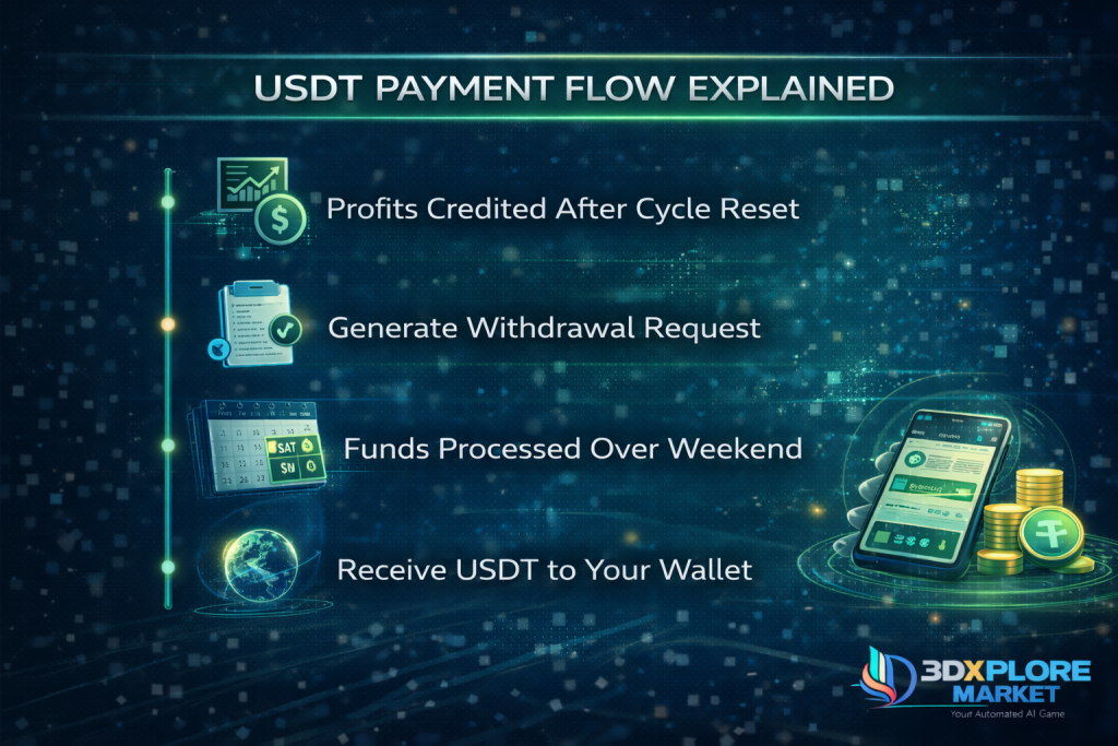Weekly Crypto Withdrawals Explained: How 3Dxploremarket Pays Every Weekend | Ai Ecommerce Ai Automation chatgpt image feb 11 2026 04 40 17 pm | ai ecommerce ai automation
