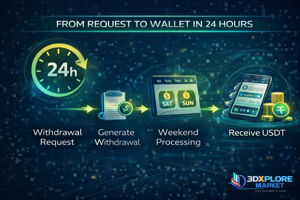 Weekly Crypto Withdrawals Explained: How 3Dxploremarket Pays Every Weekend | Ai Ecommerce Ai Automation chatgpt image feb 11 2026 04 44 05 pm | ai ecommerce ai automation